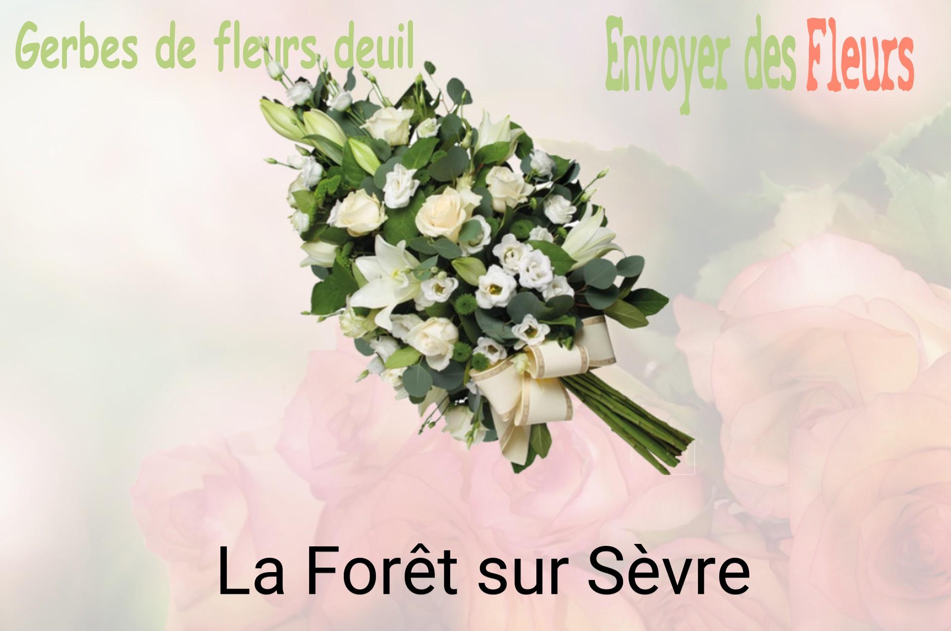 Gerbe de fleurs de deuil livrée à La Forêt-sur-Sèvre